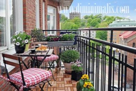 tata ruang rumah, desain balkon minimalis