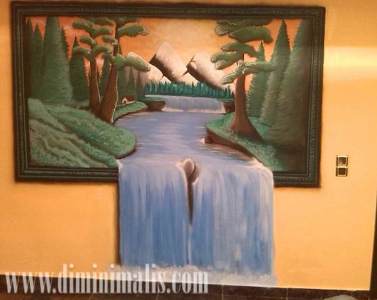 contoh wall painting 3d, contoh wall painting dinding 3d, wall painting dinding 3d rumah minimalis