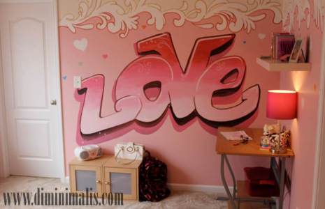 contoh wall painting, contoh wall painting dinding, wall painting dinding rumah minimalis