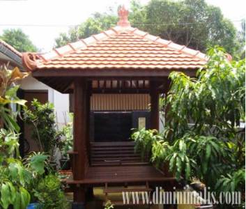 gazebo indah, gazebo glugu indah, gazebo soka indah, model gazebo taman, harga gazebo