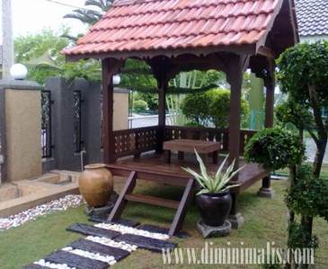 gazebo indah, gazebo glugu indah, gazebo soka indah, model gazebo taman, harga gazebo