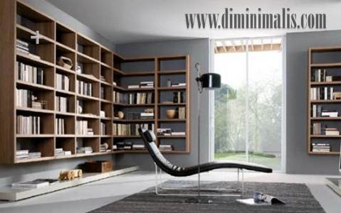 rancangan ruang baca, desain ruang baca di rumah, desain ruang baca mungil