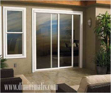 Pintu geser rumah minimalis