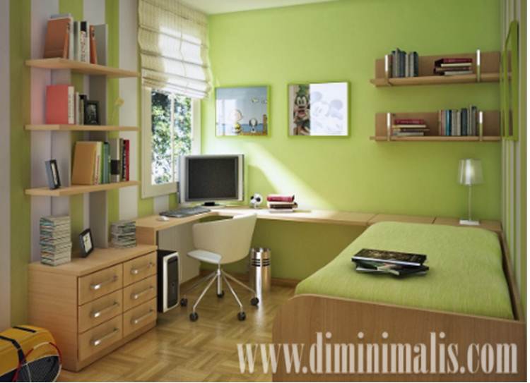 Kamar Tidur dengan Ruang Kerja, Kamar Tidur sekaligus Ruang Kerja, desain ruang kerja kecil