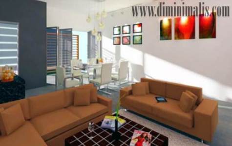 Desain Ruang Makan dan Ruang Keluarga, Desain Ruang Makan dan Ruang Keluarga jadi satu, Desain Ruang Makan sekaligus Ruang Keluarga