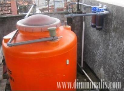 Instalasi tandon air rumah