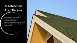 5 Kelebihan Atap Pelana Dibanding Jenis Atap Lain