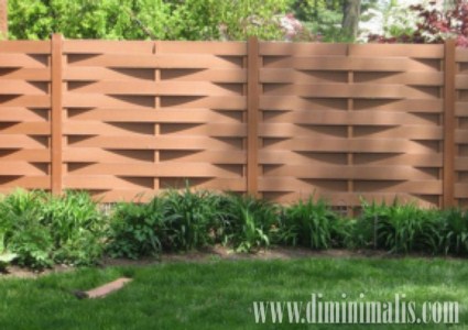 pagar kayu, pagar kayu minimalis, pagar rumah kayu sederhana