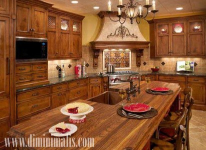 desain dapur victoria, desain ruang makan mewah, desain interior rumah klasik eropa