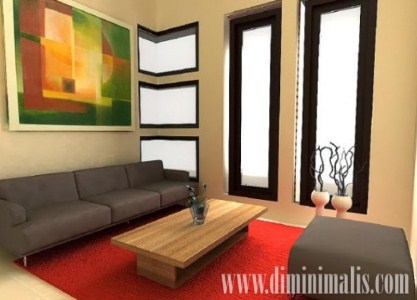 menata ruang tamu sempit, menata ruang tamu tanpa kursi, menata ruang tamu minimalis