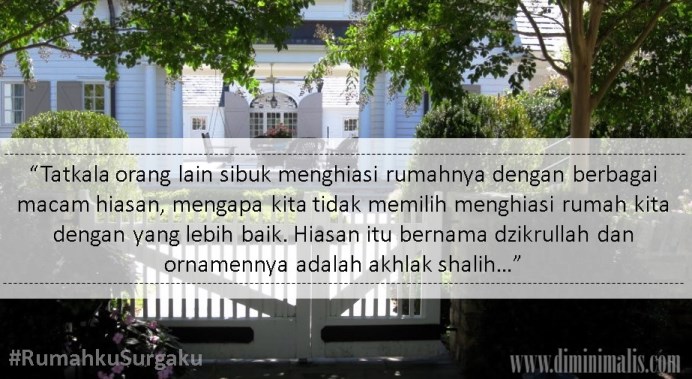 menghias ruamh dengan dzikrulloh dan amal shalih #rumahkusurgaku - ndekor.id