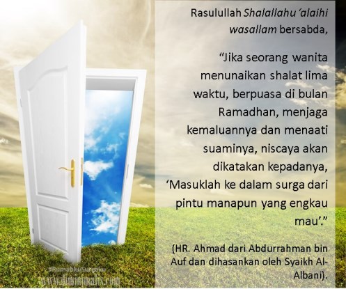 masuk surga karena taat suami #rumahkusurgaku - ndekor.id