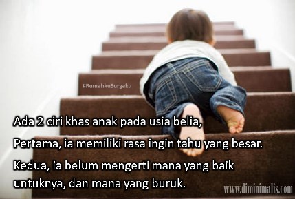 2 ciri anak-anak #rumahkusurgaku - ndekor.id