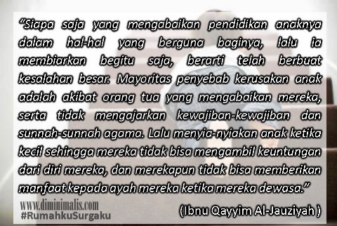 menyia-nyiakan anak #rumahkusurgaku - ndekor.id