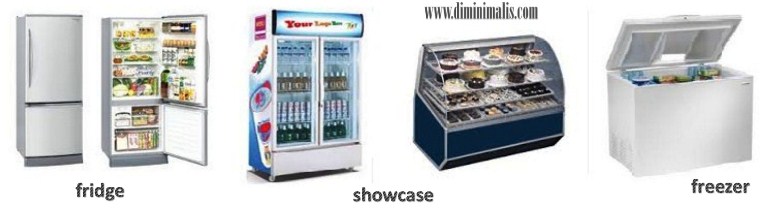 kulkas mini freezer fridge showcase - ndekor.id