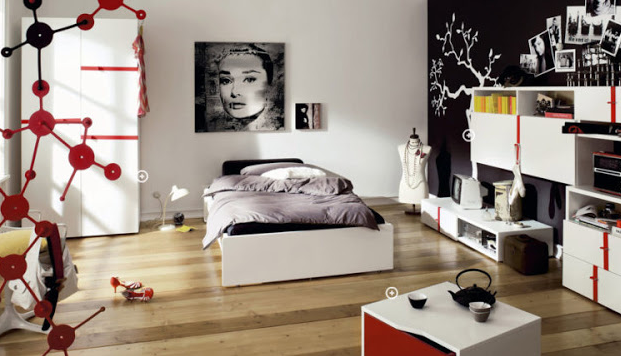 desain kamar tidur ukuran kecil untuk remaja