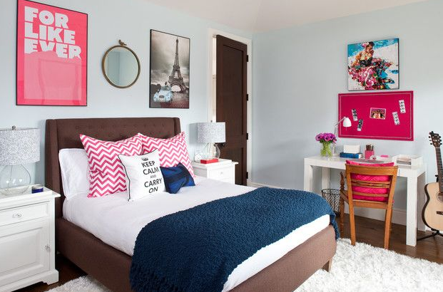 ilustrasi desain kamar tidur ukuran kecil untuk remaja