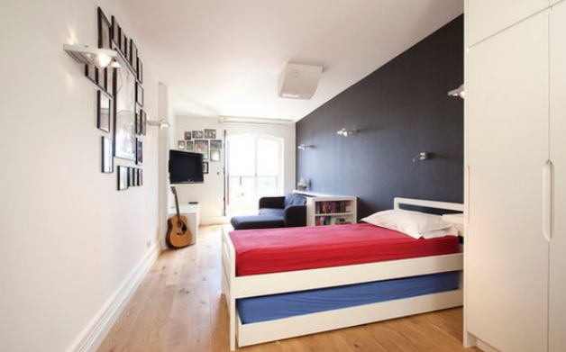 ilustrasi desain kamar tidur ukuran kecil untuk remaja