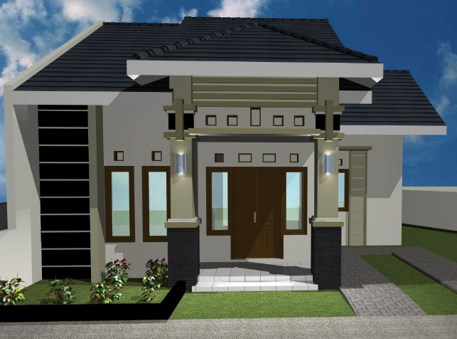 Gambar desain dan biaya bangun rumah minimalis type 70