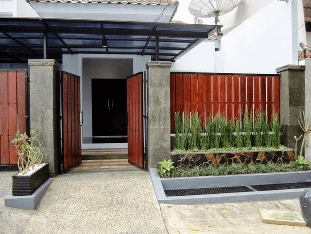 cat pagar rumah minimalis