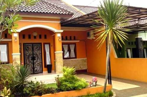 cat teras rumah minimalis