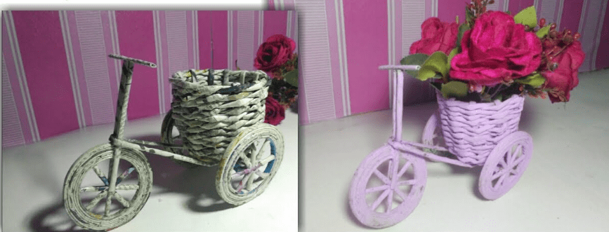 Vas Bunga dari Koran