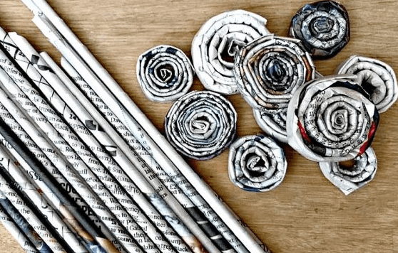 Vas Bunga dari Koran