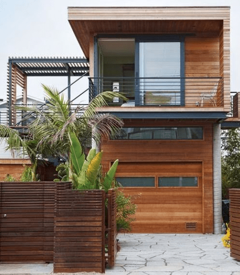 Desain Rumah Kayu 2 Lantai