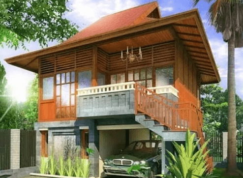 Desain Rumah Kayu Modern