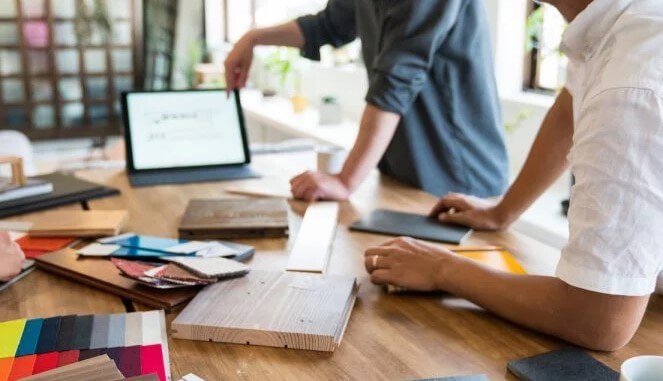 lantai kayu apartemen