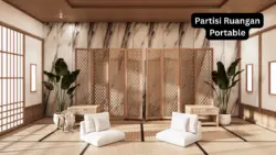 Partisi ruangan portable