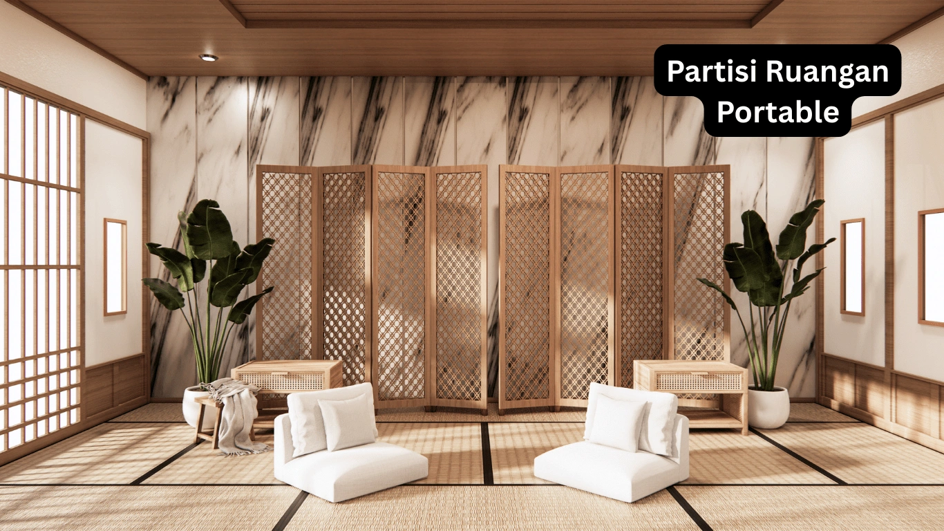 Partisi ruangan portable