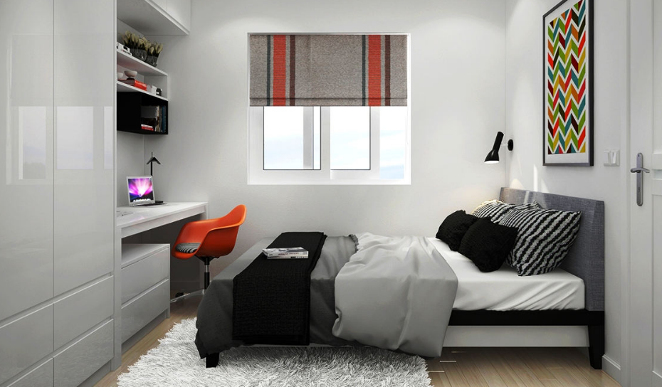 Desain Kamar Tidur Ukuran 2x3 sederhana
