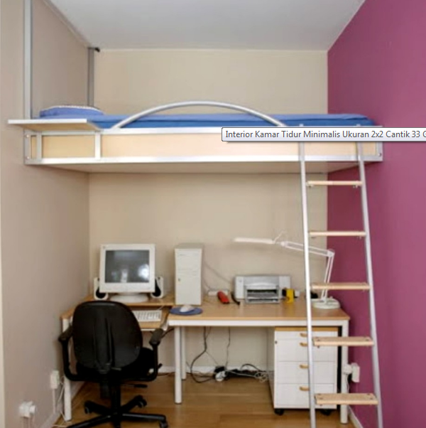 Desain kamar tidur ukuran 2x2