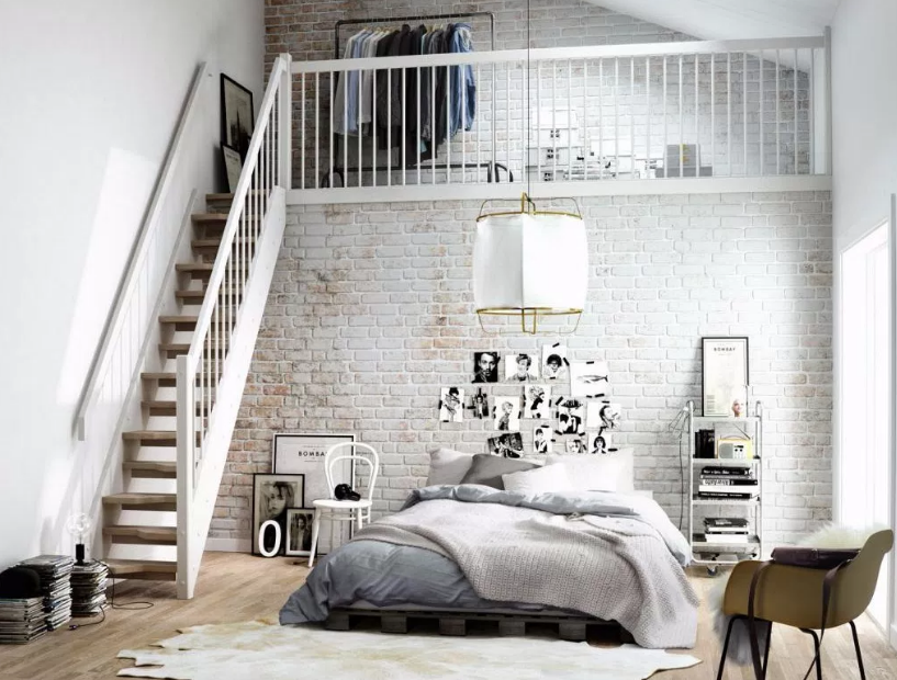 desain kamar tidur sempit
