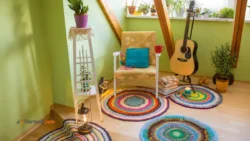 interior rumah yang berkesan ceria dan ramah