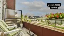 Desain teras sempit