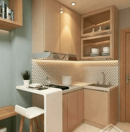biaya pembuatan kitchen set apartemen