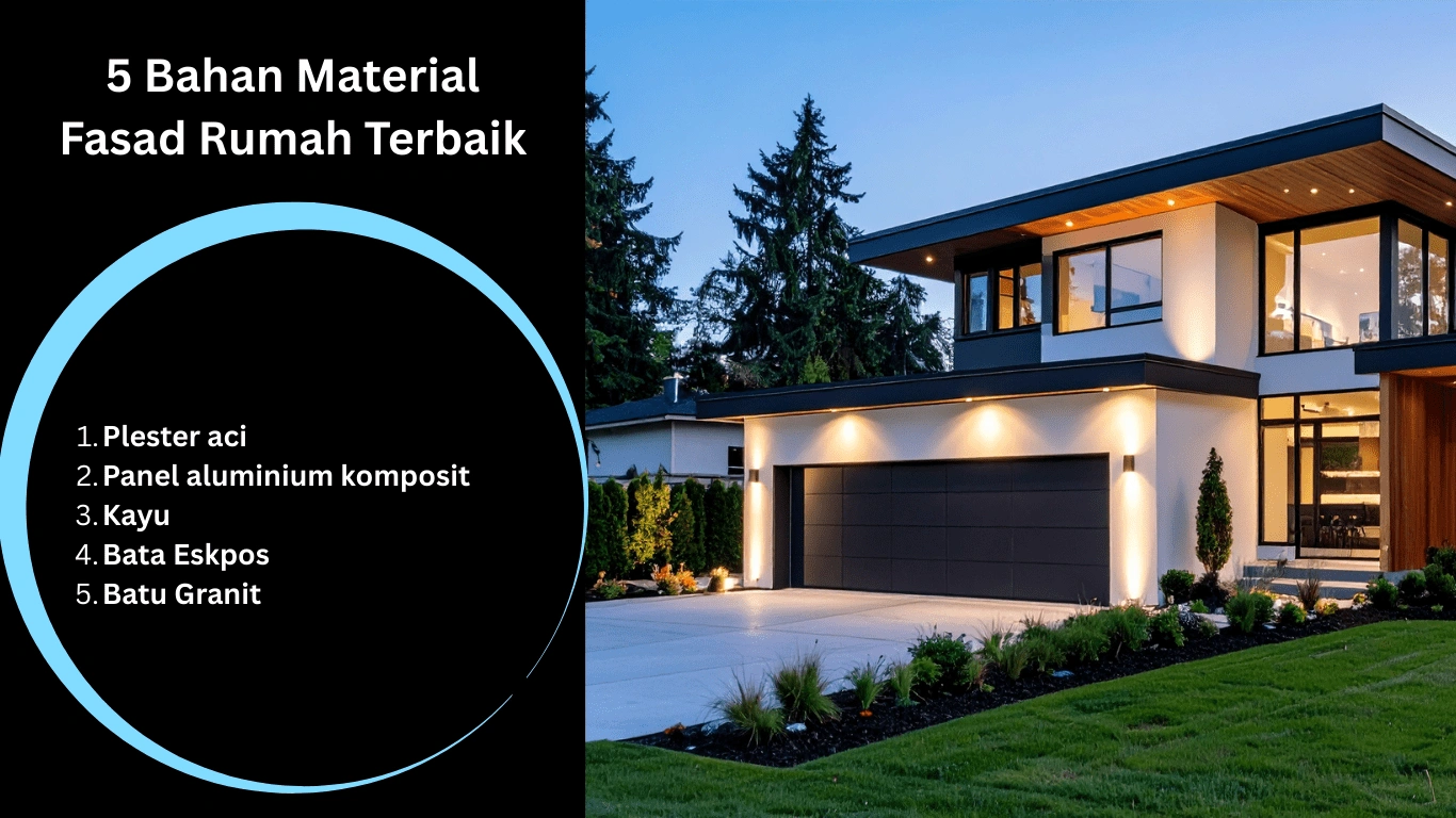 5 Bahan Material Fasad Rumah Terbaik