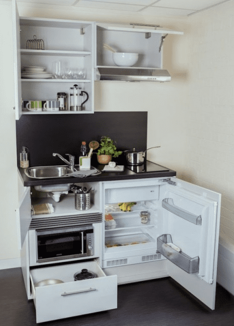 Contoh Gambar Desain Kitchen Set Apartemen Multifungsi