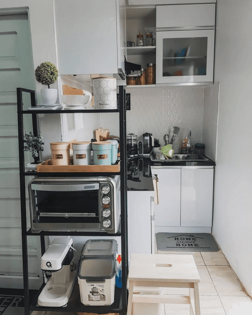 Contoh Gambar Desain Kitchen Set Apartemen Multifungsi