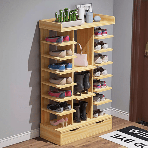 Rak sepatu partisi apartemen