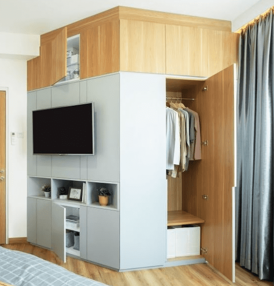 lemari apartemen multifungsi minimalis