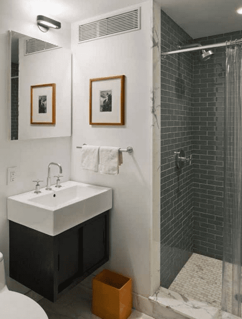 kamar mandi apartemen sederhana