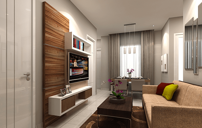 ruang tamu apartemen