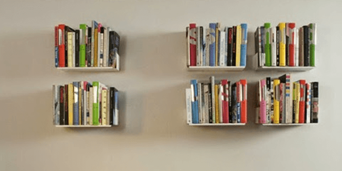 rak buku dari kardus