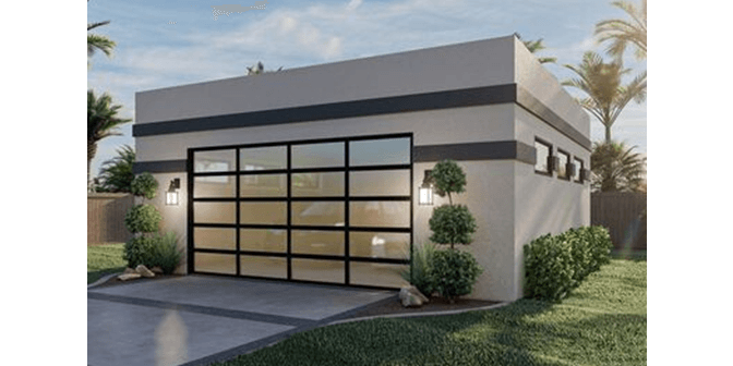 Model garasi mobil terpisah dari rumah gaya terbaru