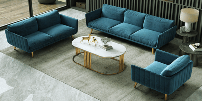 sofa kantor yang formal