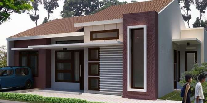 model teras rumah panjang