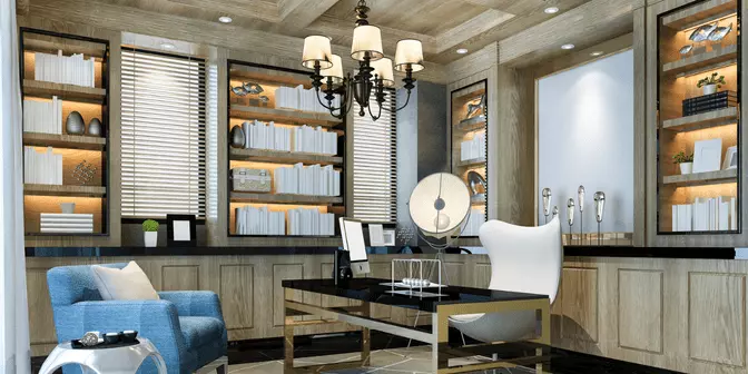 rak buku minimalis mewah terbaik